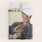 Anti Alcohol Vintage Soviet - HET - Soviet Anti Alcohol Propaganda - 1954-Het No To Alcohol Soviet Union Propaganda Duvet Cover Gallery Image 6