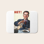 Anti Alcohol Vintage Soviet - HET - Soviet Anti Alcohol Propaganda - 1954-Het No To Alcohol Soviet Union Propaganda Bath Mat Gallery Image 1
