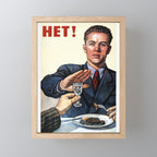 Anti Alcohol Vintage Soviet - HET - Soviet Anti Alcohol Propaganda - 1954-Het No To Alcohol Soviet Union Propaganda Mini Art Print Gallery Image 1