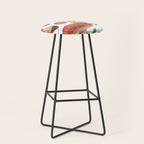 Lovely Red Mushrooms - GreenBG Stool Gallery Image 1