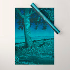 Nightime in Gissei - Nature Landscape Wrapping Paper Gallery Image 1