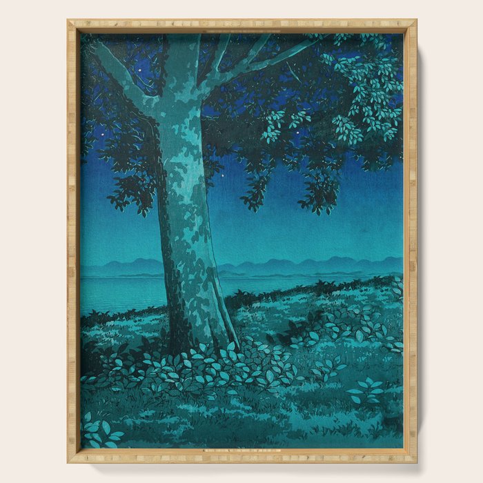 Nightime in Gissei - Nature Landscape Serving Tray Gallery Image 1
