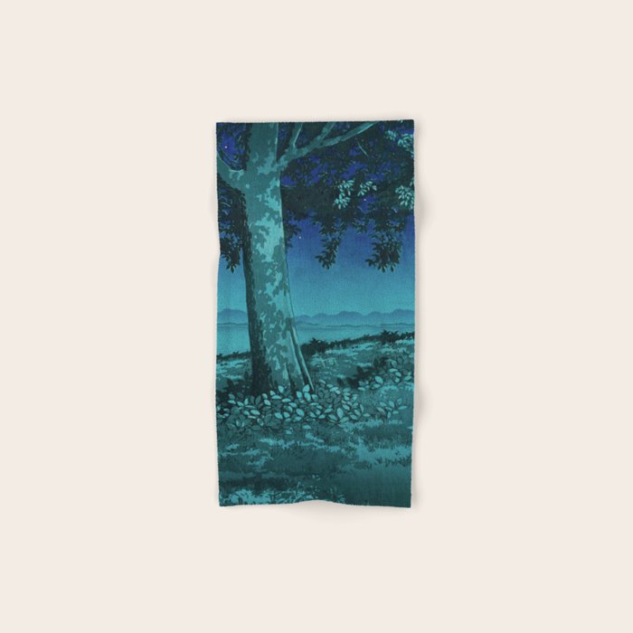 Nightime in Gissei - Nature Landscape Bath Towel Gallery Image 1