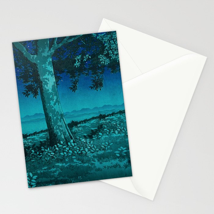 Nightime in Gissei - Nature Landscape Stationery Card Gallery Image 2