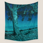 Nightime in Gissei - Nature Landscape Wall Tapestry Gallery Image 4