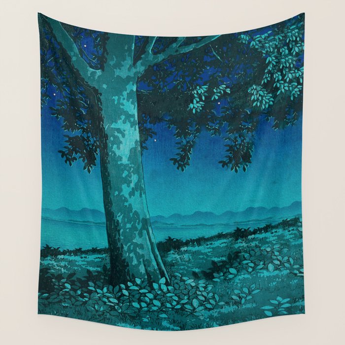 Nightime in Gissei - Nature Landscape Wall Tapestry Gallery Image 4