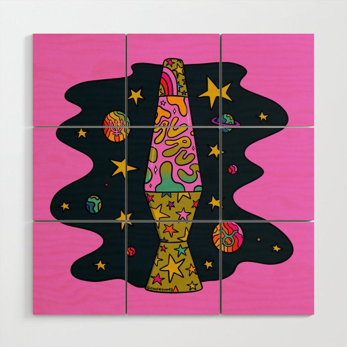 Taurus Lava Lamp Wood Wall Art Gallery Image 1