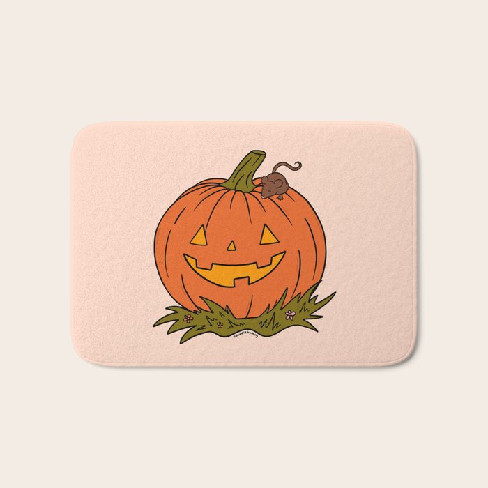 Pumpkin and Mouse Bath Mat Gallery Image 1