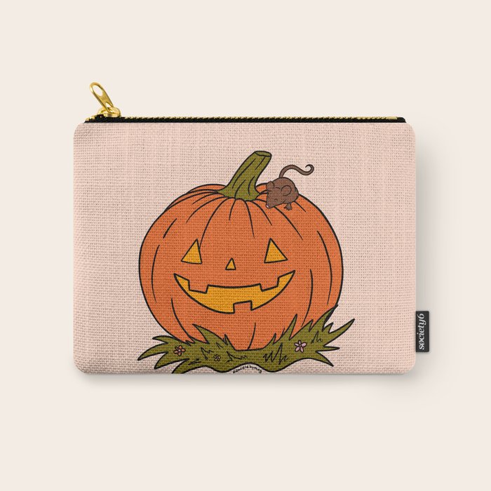 Pumpkin and Mouse Carry All Pouch Gallery Image 1