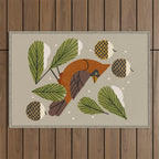 Winter Cardinal Outdoor Rug Gallery Image 1