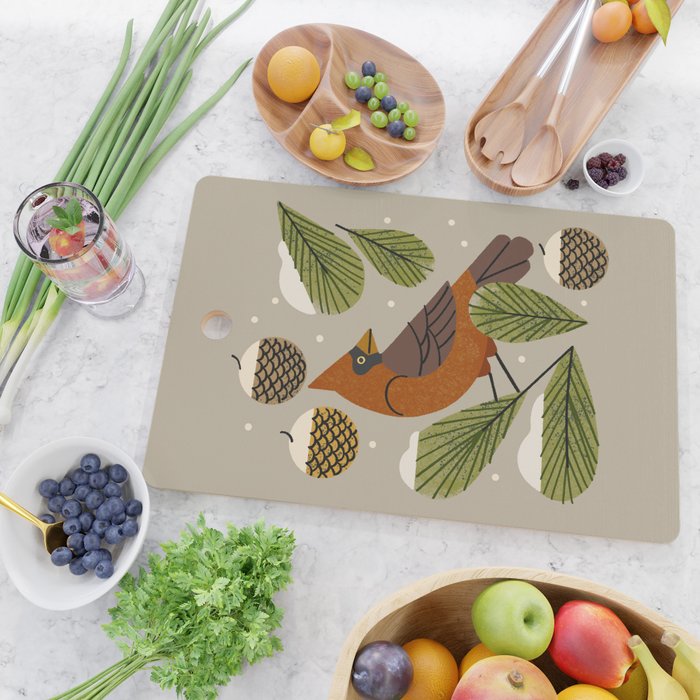 Winter Cardinal Cutting Board Gallery Image 2