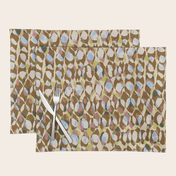 Pure Strokes #3 / Brown & Blue Placemat Gallery Image 1