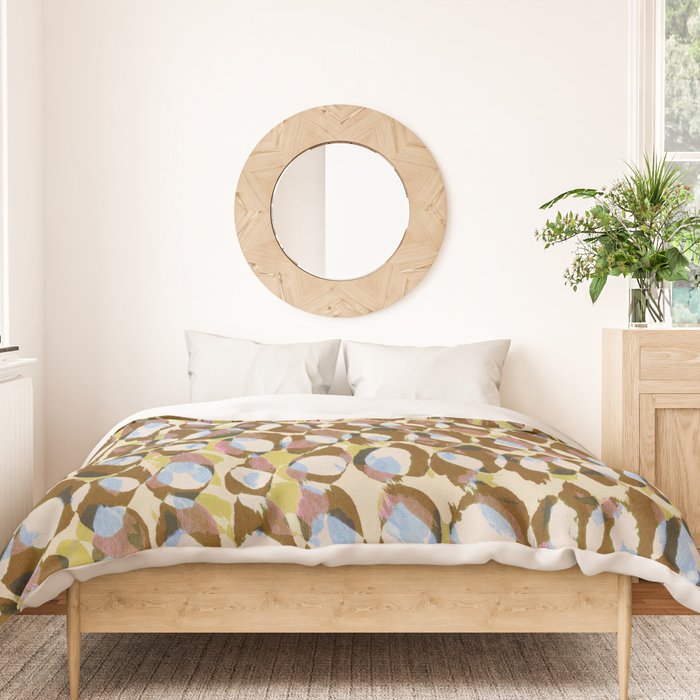 Pure Strokes #3 / Brown & Blue Duvet Cover Gallery Image 3