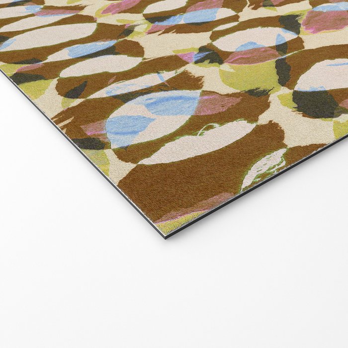 Pure Strokes #3 / Brown & Blue Welcome Mat Gallery Image 2