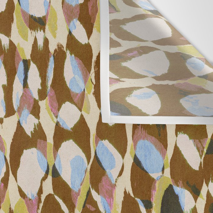 Pure Strokes #3 / Brown & Blue Wall Tapestry Gallery Image 3