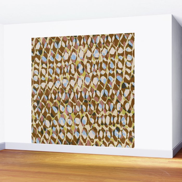 Pure Strokes #3 / Brown & Blue Wall Mural Gallery Image 2