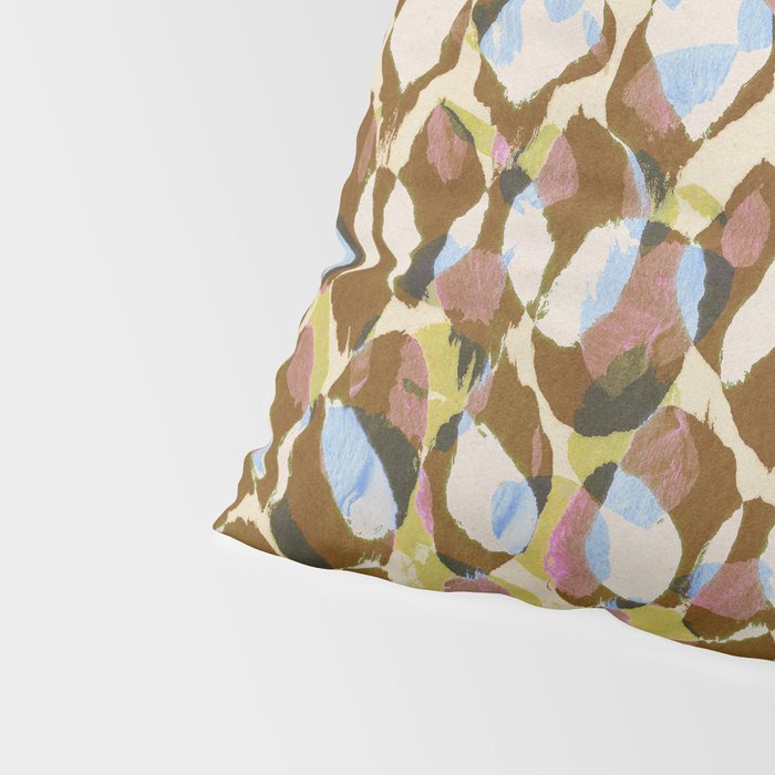 Pure Strokes #3 / Brown & Blue Pillow Sham Gallery Image 4