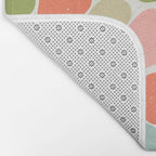 Colorful organic shape art pattern Bath Mat Gallery Image 2