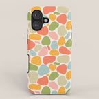 Colorful organic shape art pattern iPhone Case Gallery Image 1
