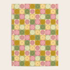 Retro Flowers Check Pattern XVII Poster Gallery Image 4