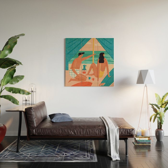 Surf camp Wood Wall Art Gallery Image 2