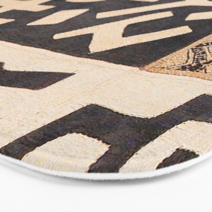 Kuba Congo Central African Wraparound Skirt Print 2 Bath Mat Gallery Image 3