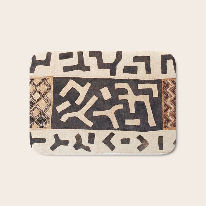 Kuba Congo Central African Wraparound Skirt Print 2 Bath Mat Gallery Image 1