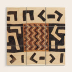 Kuba Congo Central African Wraparound Skirt Print 2 Wood Wall Art Gallery Image 1