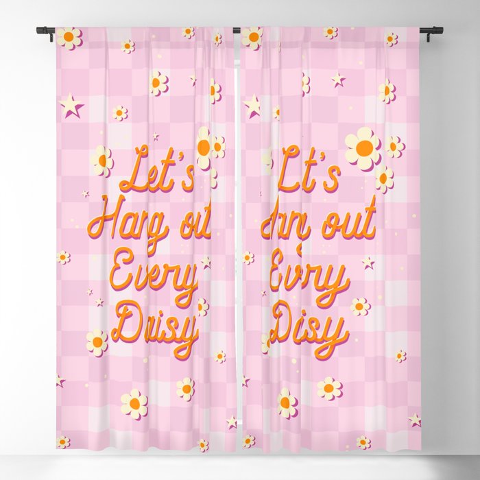 Let's Hang Out Every Daisy - Plant Puns Window Curtain Gallery Image 5