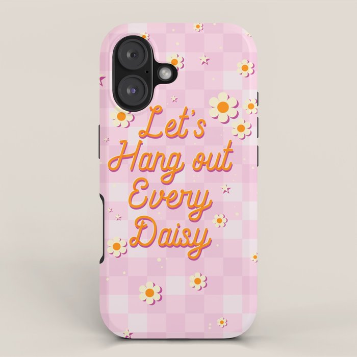 Let's Hang Out Every Daisy - Plant Puns iPhone Case Gallery Image 1