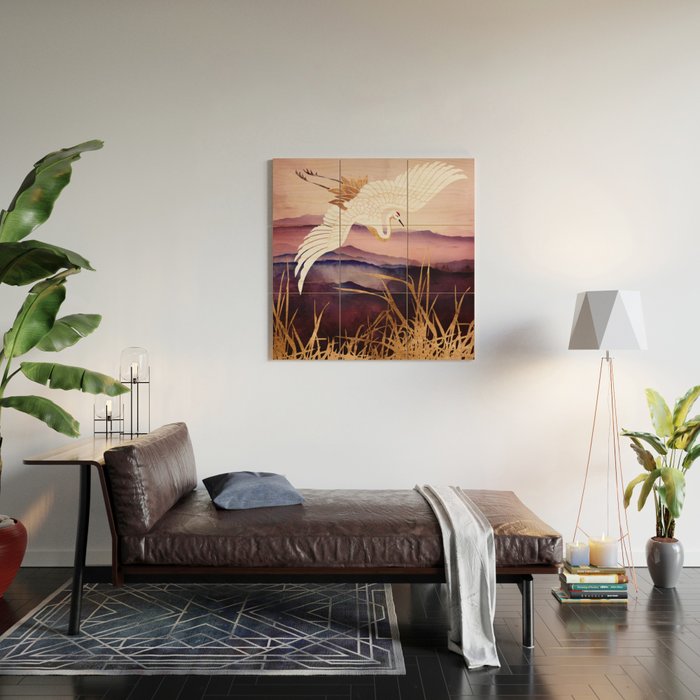 Elegant Flight III Wood Wall Art Gallery Image 2