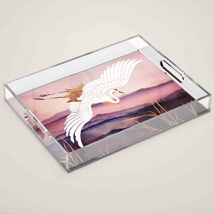 Elegant Flight III Acrylic Tray Gallery Image 1
