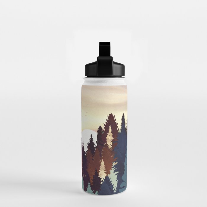 Autumn Forest Sunset Water Bottle Gallery Image 2