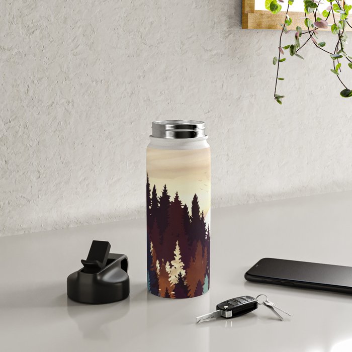 Autumn Forest Sunset Water Bottle Gallery Image 4