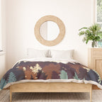 Autumn Forest Sunset Duvet Cover Gallery Image 3