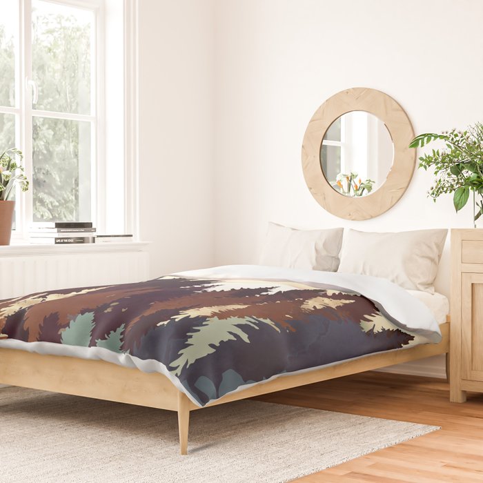 Autumn Forest Sunset Duvet Cover Gallery Image 2