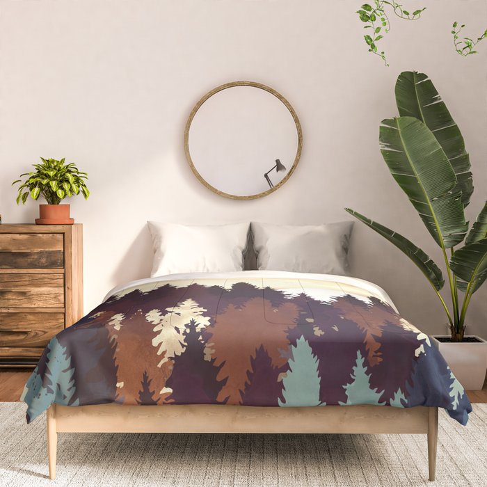 Autumn Forest Sunset Comforter Gallery Image 3