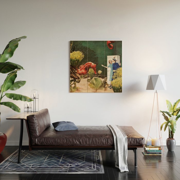 Under the Sea // Seahorses Wood Wall Art Gallery Image 2