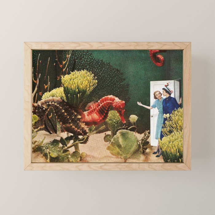 Under the Sea // Seahorses Mini Art Print Gallery Image 1
