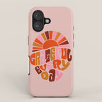 Grateful Everyday - 70s Hippie Style  iPhone Case Gallery Image 1