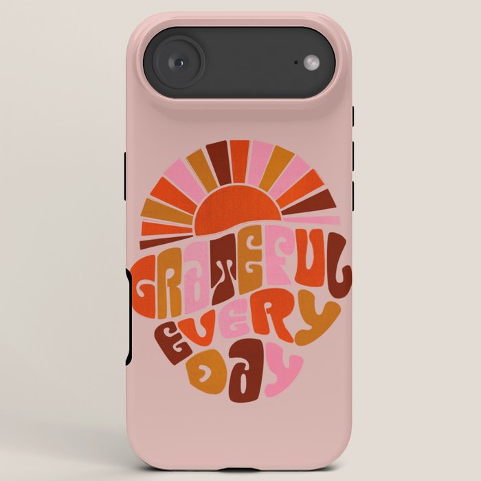 Grateful Everyday - 70s Hippie Style  iPhone Case Gallery Image 6