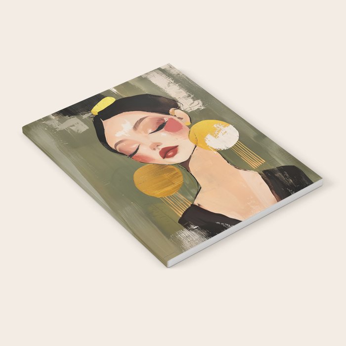 Golden Silence Modern Muse Notebook Gallery Image 2