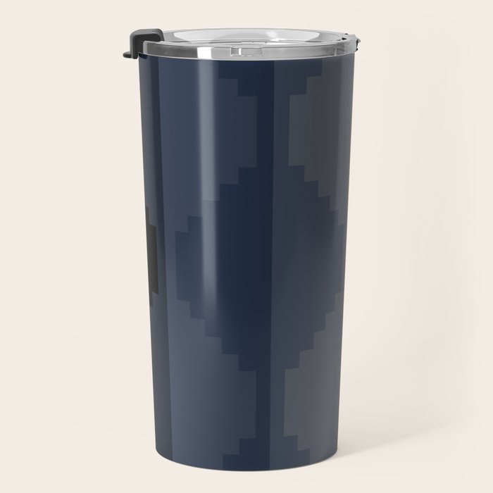 Geometric Aztec Pyramid Pattern X Travel Mug Gallery Image 3