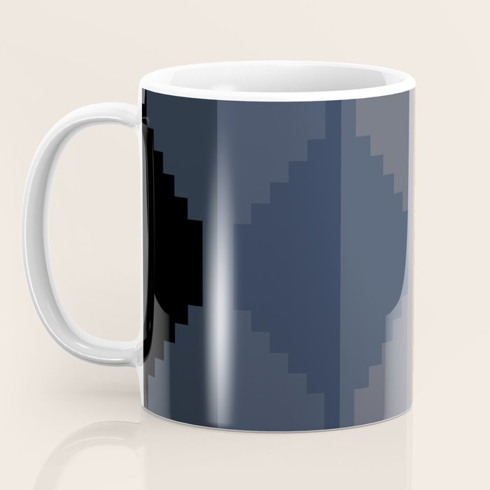 Geometric Aztec Pyramid Pattern X Coffee Mug Gallery Image 3