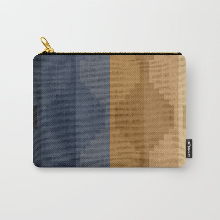 Geometric Aztec Pyramid Pattern X Carry All Pouch Gallery Image 1
