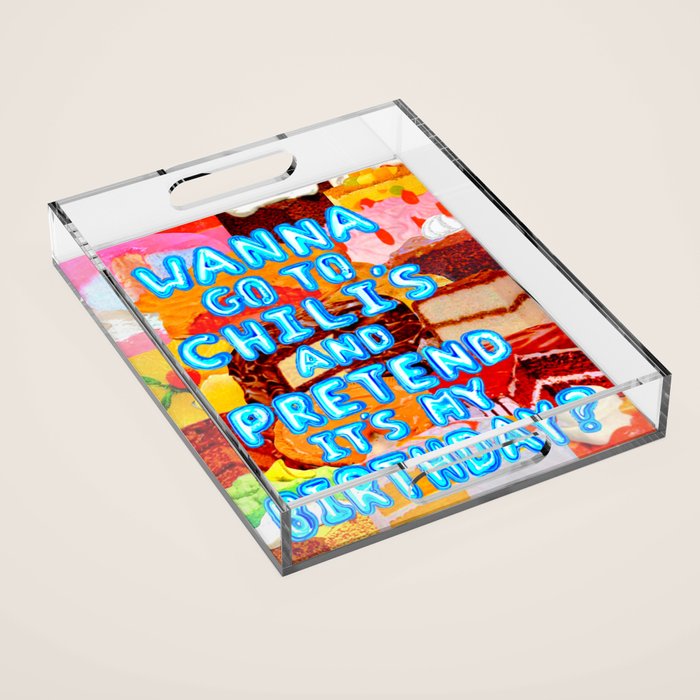 I Like Free Dessert Acrylic Tray Gallery Image 1