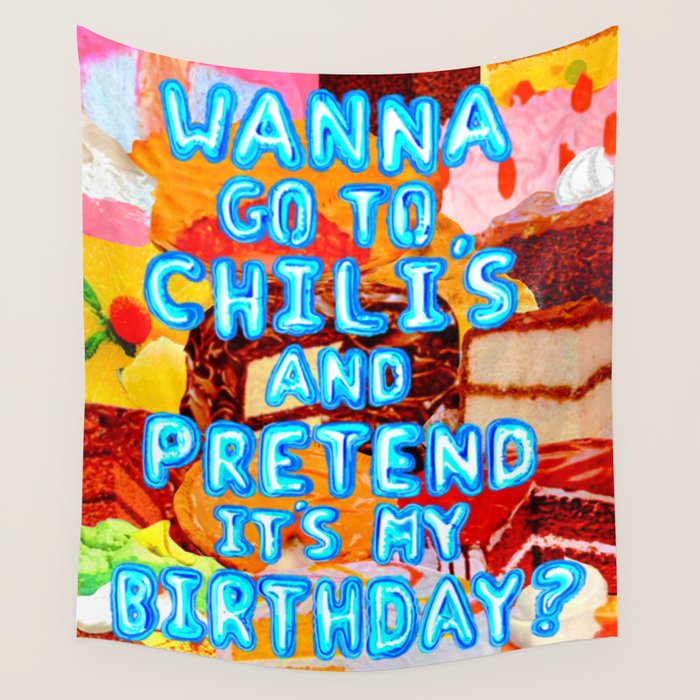 I Like Free Dessert Wall Tapestry Gallery Image 1