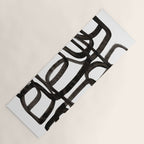 'Writing On The Wall' Mid Century Modern Fun Abstract Shapes  Yoga Mat Gallery Image 1