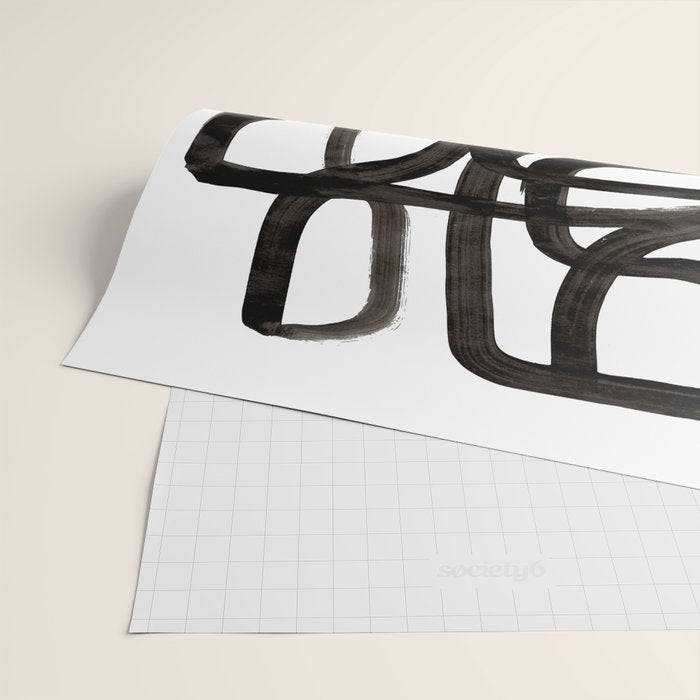 'Writing On The Wall' Mid Century Modern Fun Abstract Shapes  Wrapping Paper Gallery Image 2