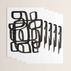 'Writing On The Wall' Mid Century Modern Fun Abstract Shapes  Wrapping Paper Gallery Image 3